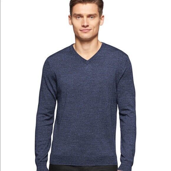 Calvin Klein Mens Merino Wool V-neck Sweater Size Small - Picture 4 of 4